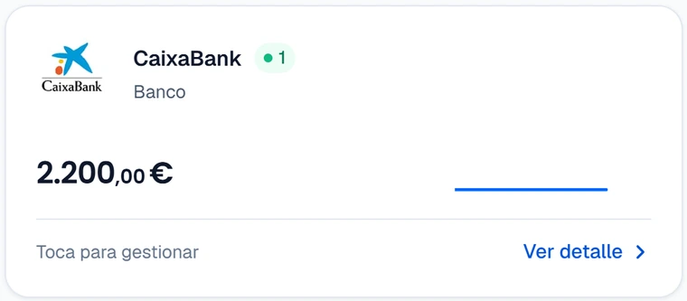 Saldo de una cuenta de CaixaBank