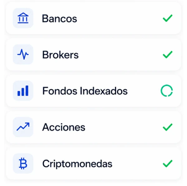 Tipos de activo que integra Fintegrate